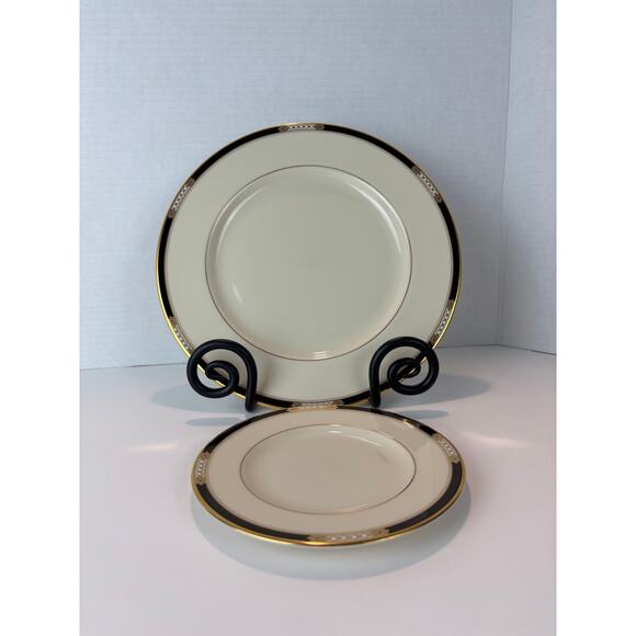 Lenox Hancock Presidential Gold Dinner & Bread Plate Set - Picture 7 of 9